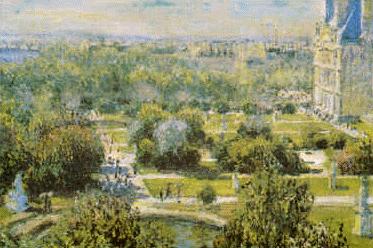 Claude Monet View of Tuileries Gardens, Paris Germany oil painting art